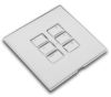 Rako RP-EOS-6 cover plate kit – Polished Chrome, shown fitted