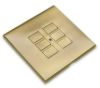 Rako RP-EOS-6 cover plate kit – Antique Brass, shown fitted
