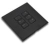 Rako RP-EOS-6 cover plate kit – Matt Black, shown fitted