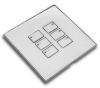 Rako WP-EOS-6 cover plate kit – Polished Chrome, shown fitted