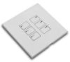 Rako WP-EOS-6 cover plate kit – Matt White, shown fitted