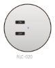 Rako RLC-020 two-button handheld enclosure layout