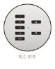 Rako RLC-070 seven-button handheld enclosure layout